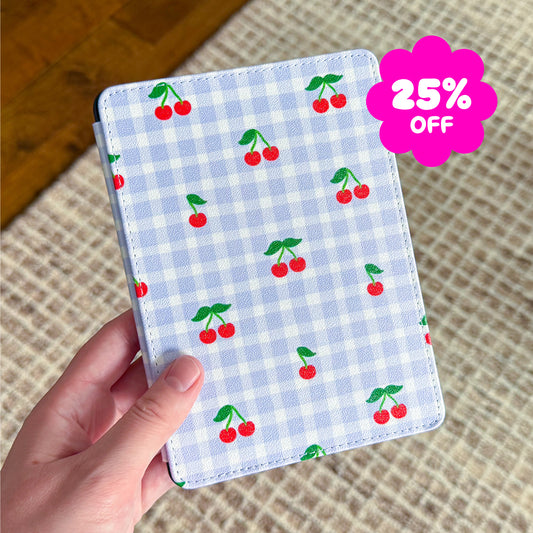 Imperfect - Cherry Gingham Kindle Case