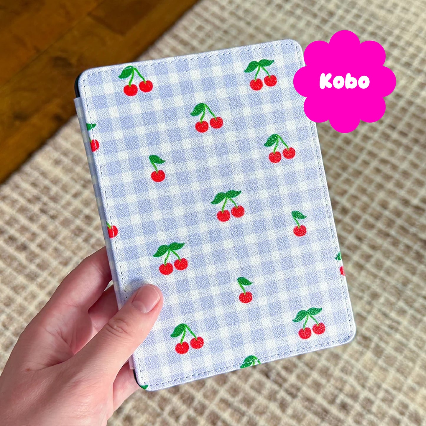 Cherry Gingham Kobo Clara Case
