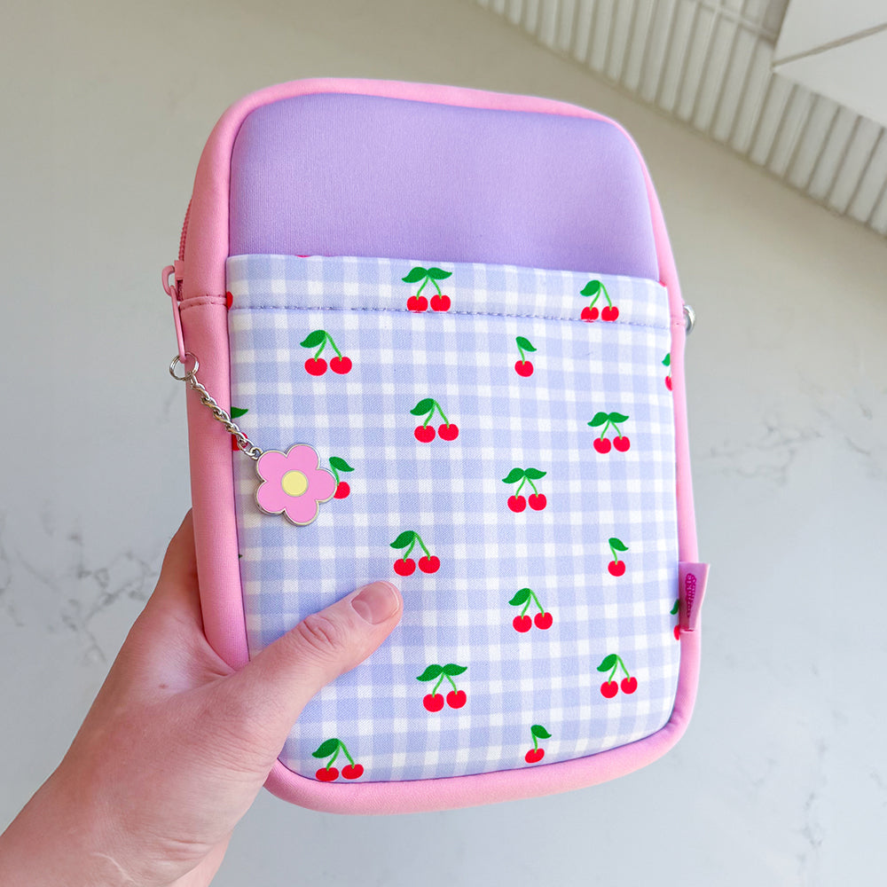 PRE-ORDER: Cherry Gingham Book Sleeve