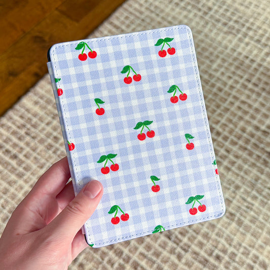 PRE-ORDER: Cherry Gingham Kindle Case